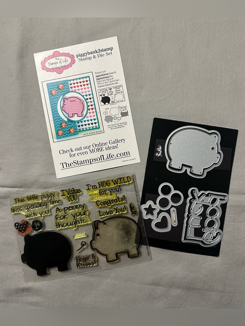 Stamps of Life Piggy Bank Stamp Die Set Stephanie Barnard Piggybank2stamp